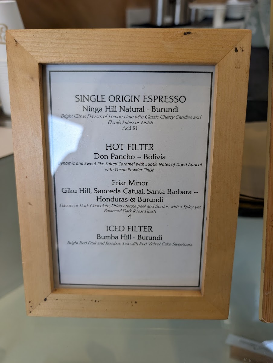 Saint Frank Coffee Menu - Image 4